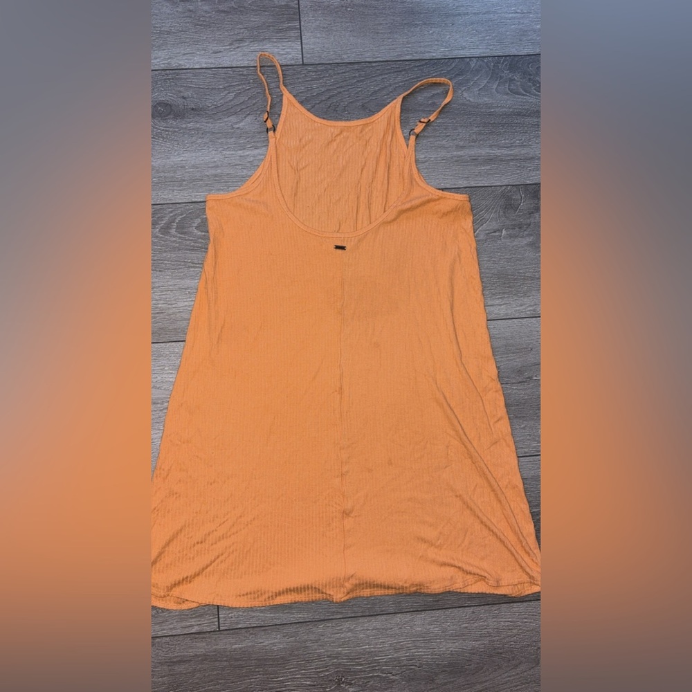 O’Neill Women’s Size Small Summer Slip Dress Above Knee Orange Lightweight - Picture 2 of 7